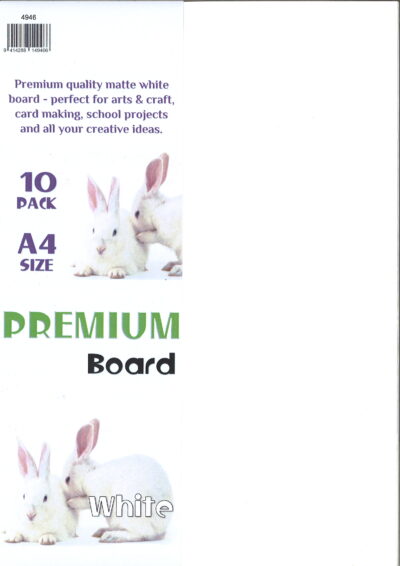 Premium Board A4 10pk White 4946