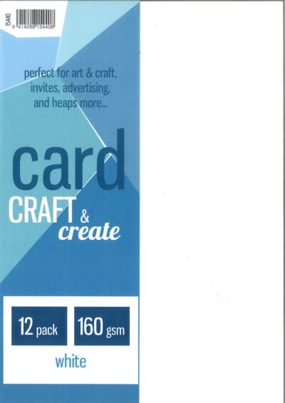 Craft & Create Card 12pk White - 15440